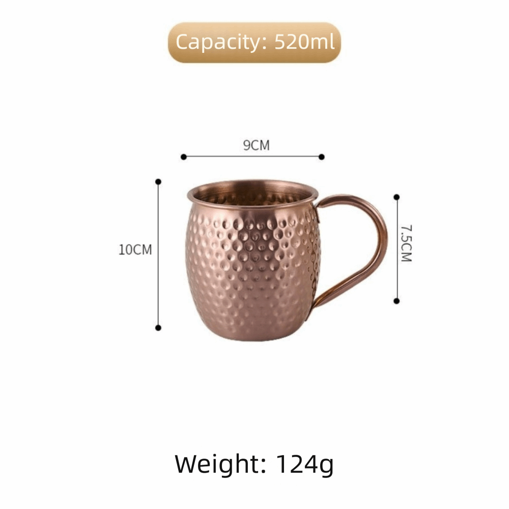 Wine Beer Glass - Creative 520ml Moscow Mule Mug Rust-proof