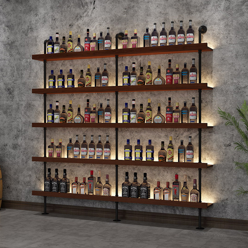 Wine Beer Restaurant - Bar red wine floor rack multi-layer