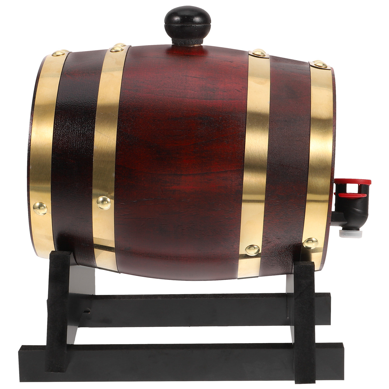 Wine Beer Whiskey - 1Set Wood Wine Barrel 1L Red