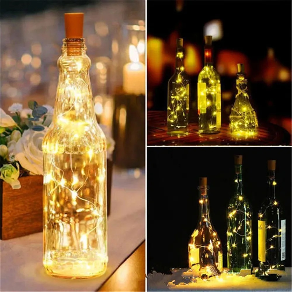 Wine & Beer Guayaquil - 10PCS Wine Bottle LED Lights Cork