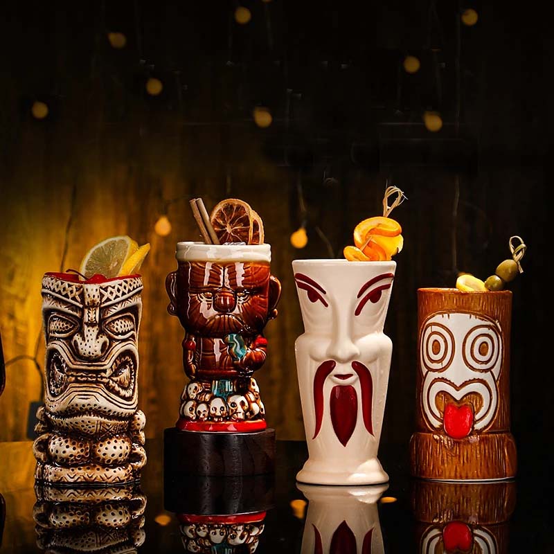 Wine Beer Glass - Creative Ceramic Cups, Bar, Tiki Personality,