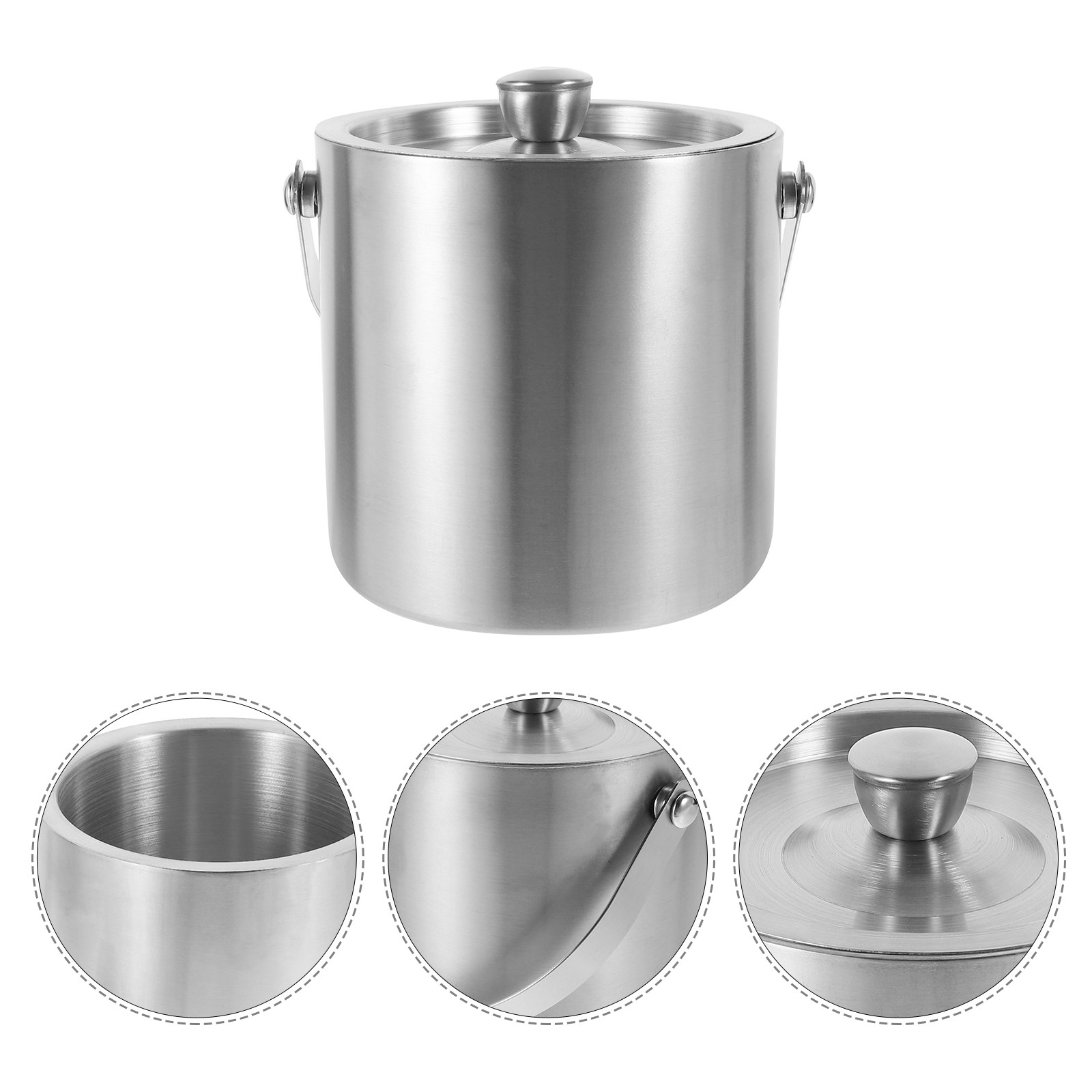 Wine Beer Restaurant - Stainless Steel Insulated Ice Bucket with