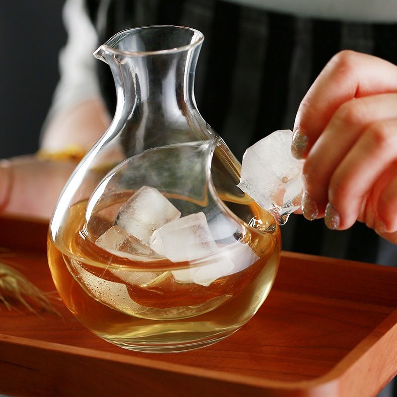 Wine Beer Whiskey - Lead Free Clear Crystal Glass Carafe