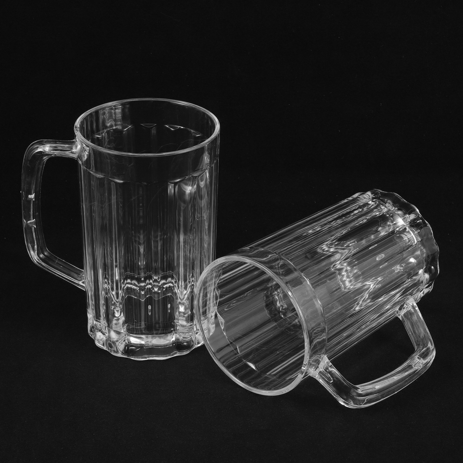 2Pcs 500Ml High-Quality Plasti - Beer Mug Handled review and price