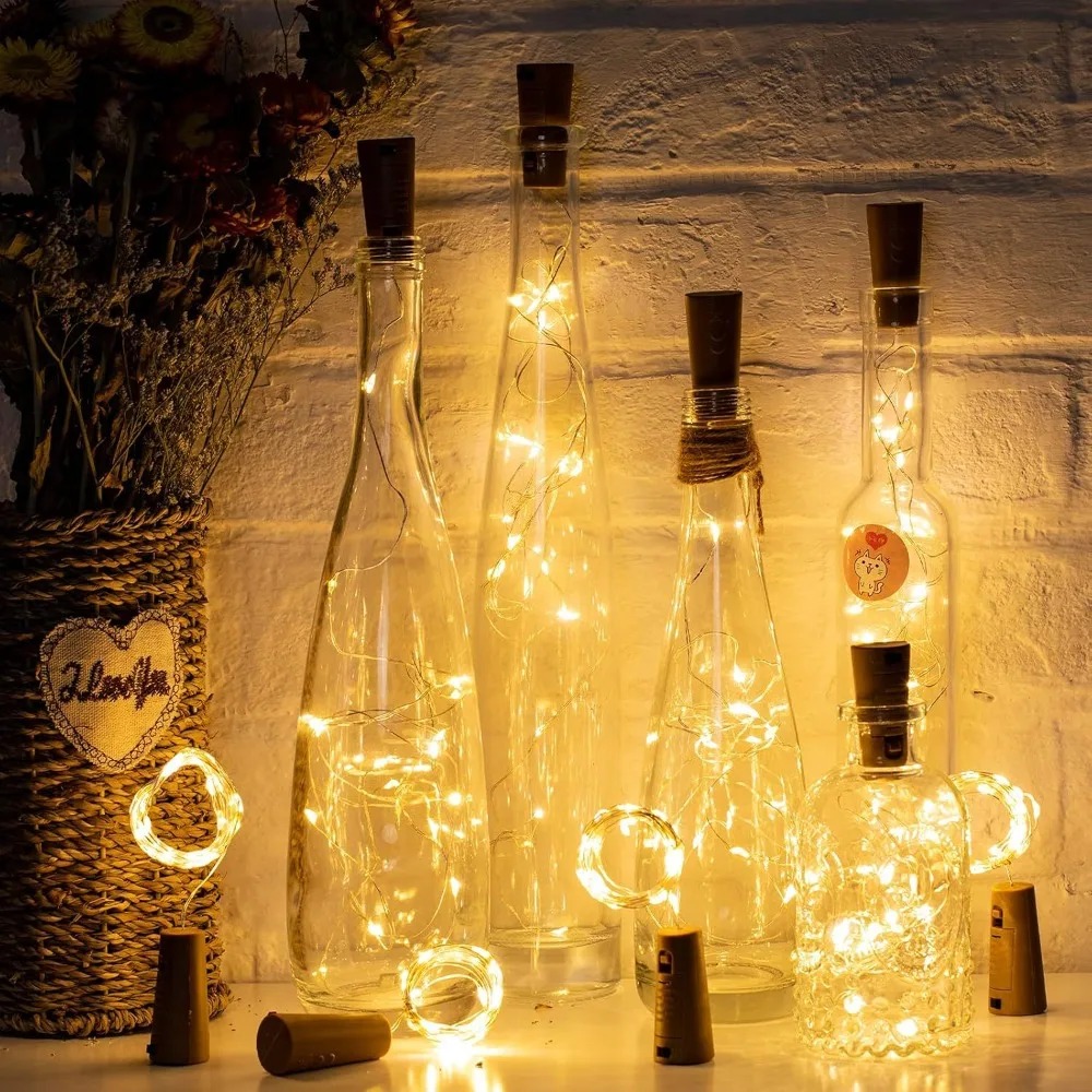 10PCS Wine Bottle LED Lights C - Wine & Beer Guayaquil review and price