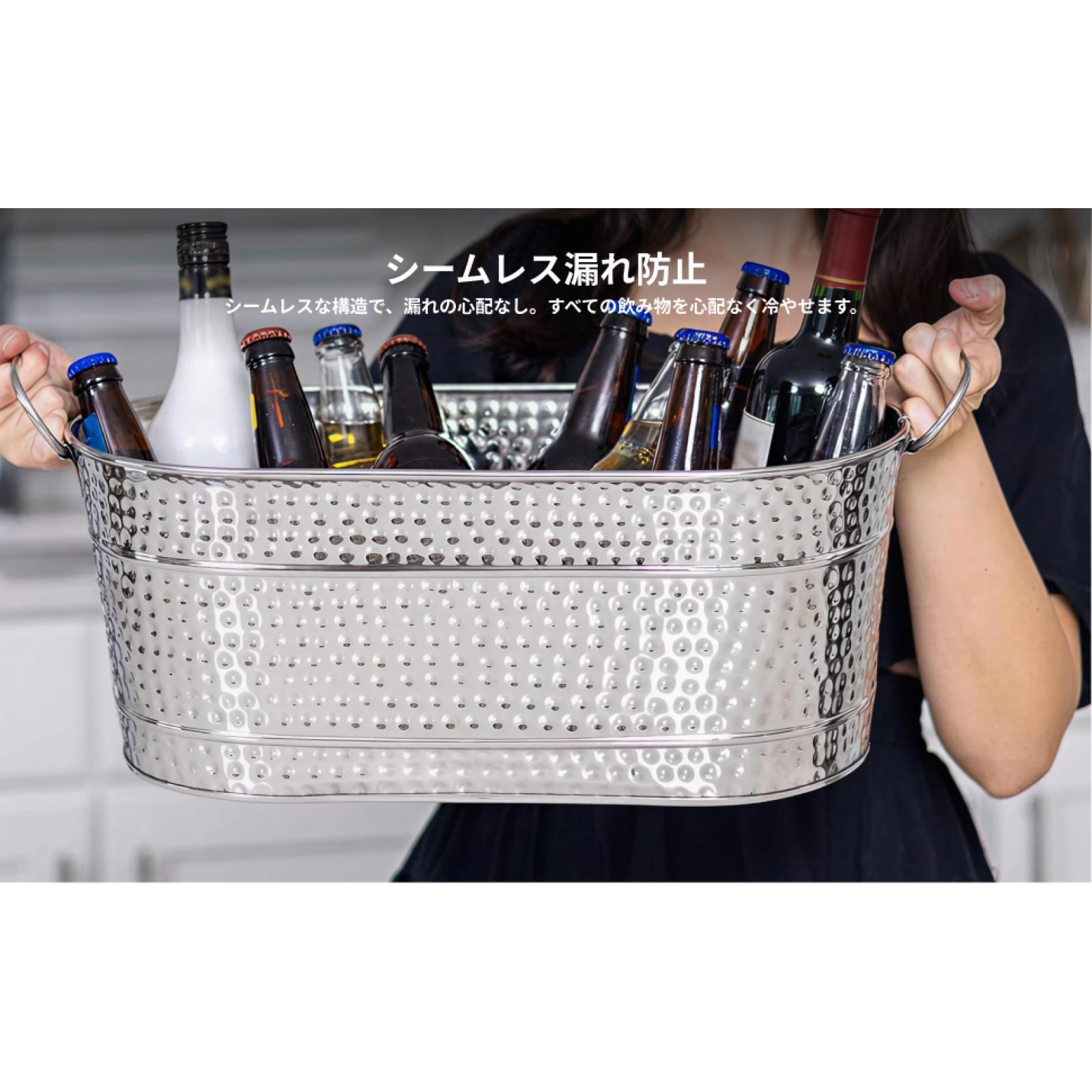 2x Galvanized Oval Beverage Tu - Wine Beer Restaurant review and price