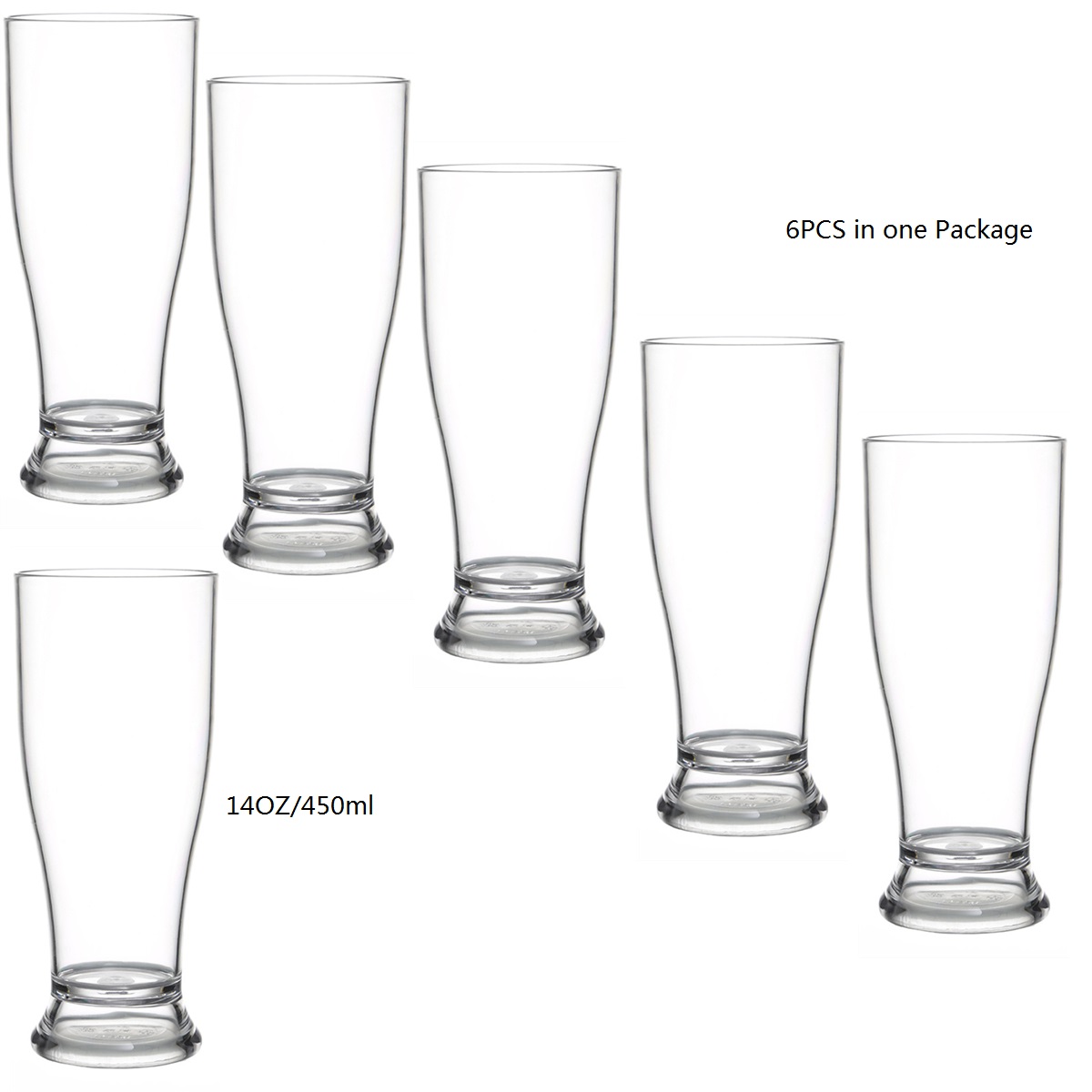 1/2/4/6PCS Free BPA Plastic Be - Wine Beer Glass review and price