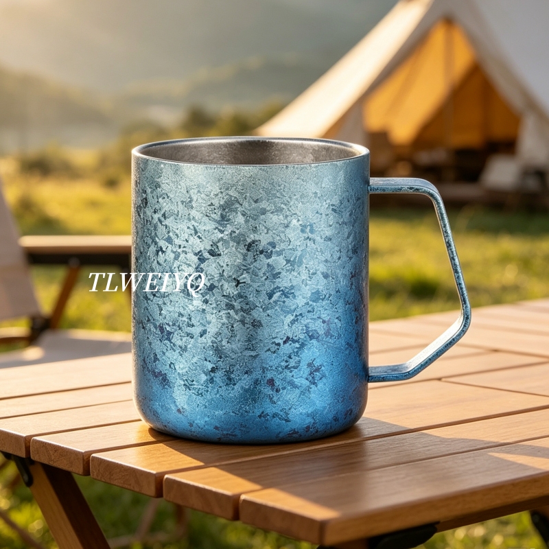 Pure Titanium Coffee Mug,Wide  - Beer Mug Handled review and price