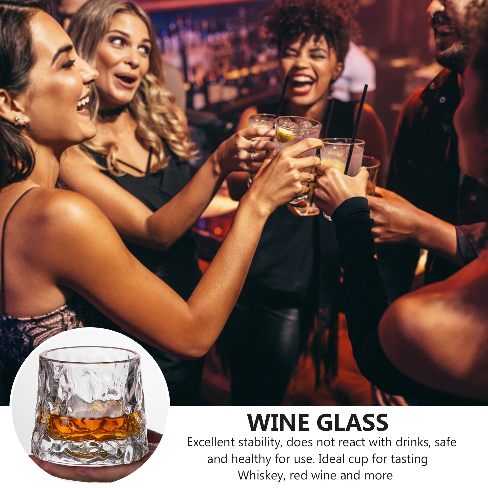 1Pcs Hammered Wine Glass Cup P - Wine Beer Glass review and price