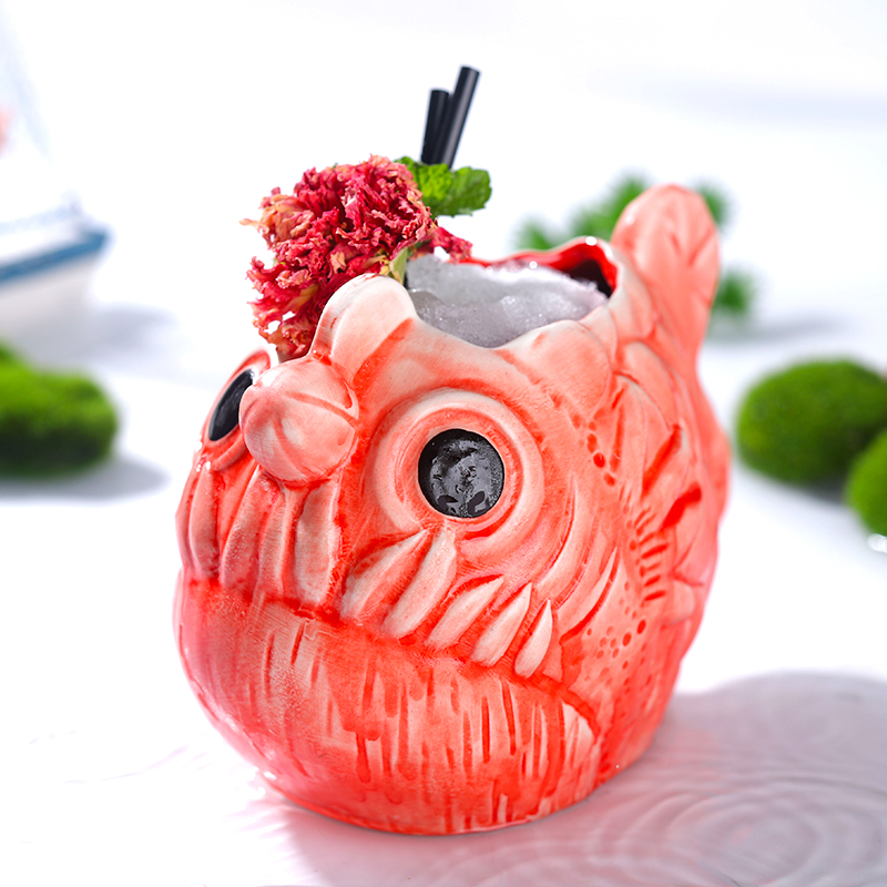 Cute Lantern Fish Cocktail Gla - Wine Beer Glass review and price